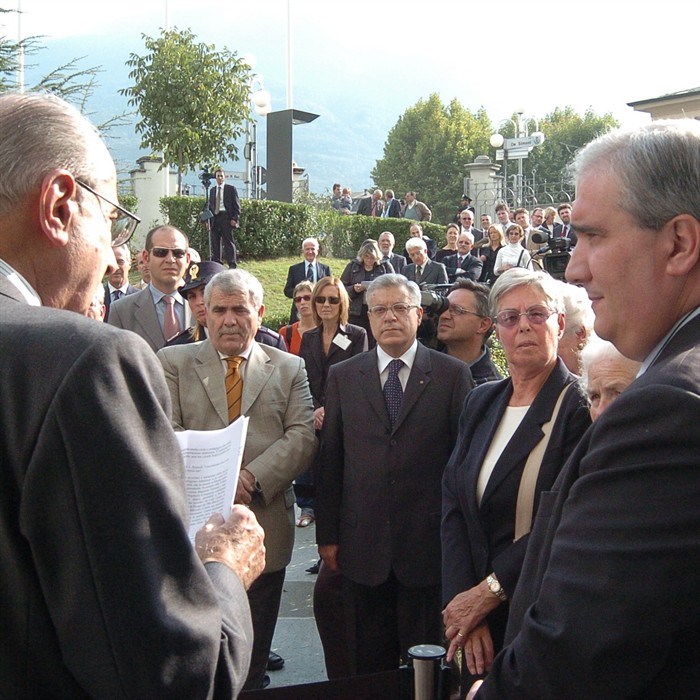 Il discorso inaugurale tenuto dal Presidente della BPS Piero Melazzini